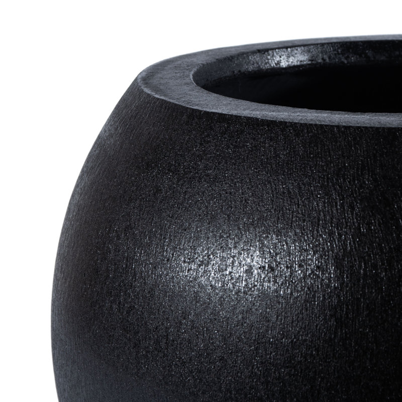 Sedgewickville Handmade Concrete Pot Planter, Black