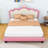 Upholstered Platform Bed with Crown-Shaped Headboard-577450008