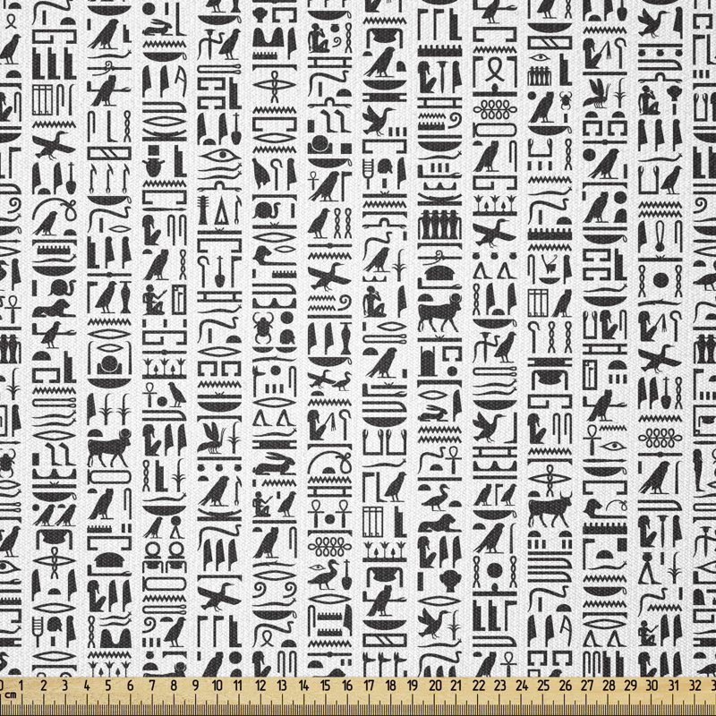 Tissu Ambesonne, impression égyptienne par The Yard, l 36 po x L 108 po