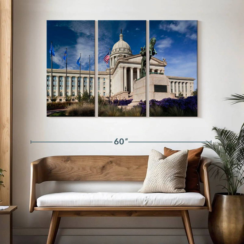 Rorry Oklahoma State Capitol, 32" H x 50" W