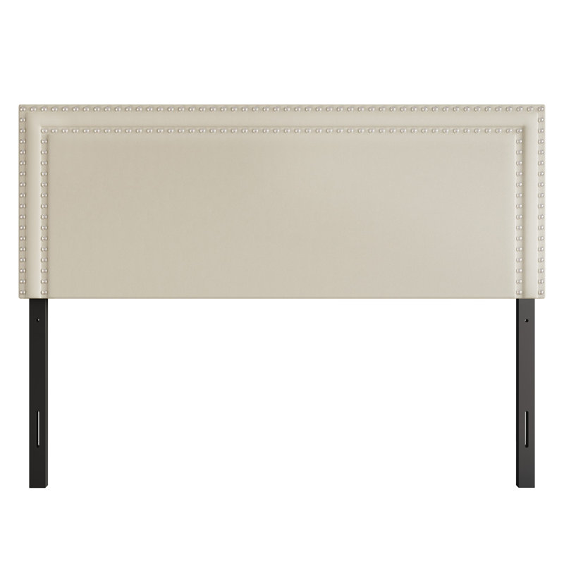 Tête de lit tapissier Iwar, Très grand, Beige