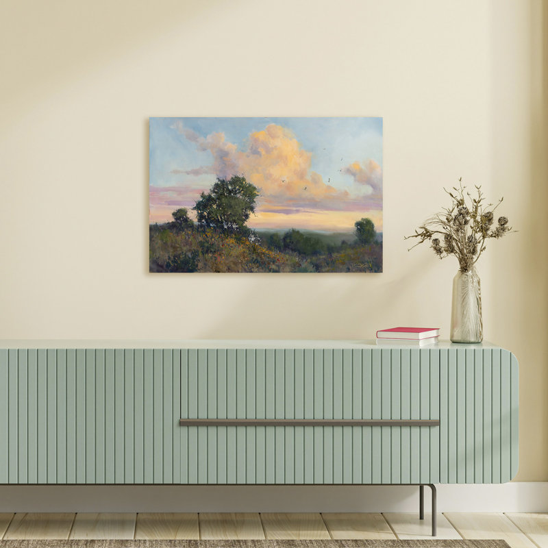 «Wild Garden», reproduction d'art sur toile tendue avec châssis, H 20 po x l 30 po
