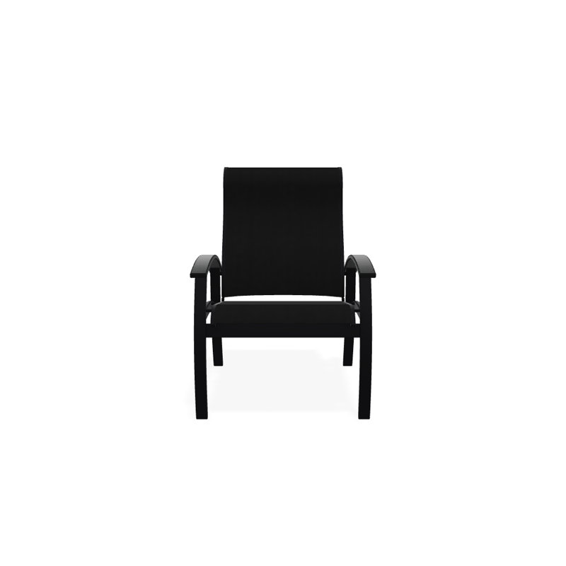Chaise de patio Askar, Noir 5D Sunbrella®, Graphite classique, Noir texturé