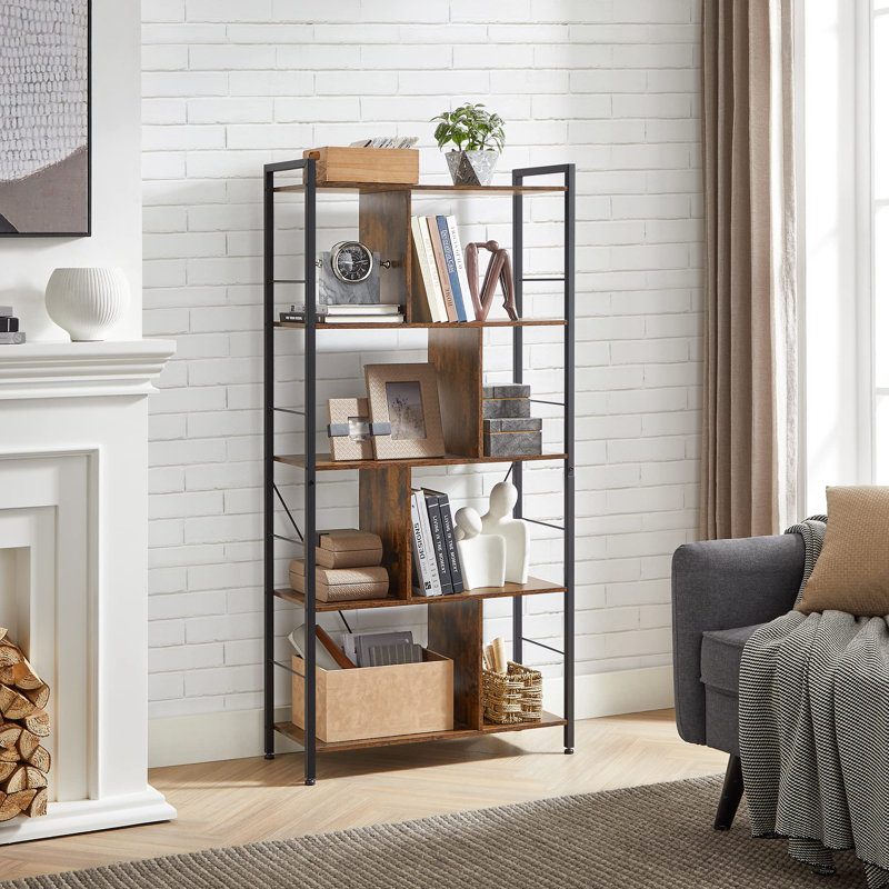 Abdulbaki 150cm H x 74cm W Metal Etagere Bookcase