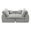 Canapé en éponge à rayures Striped Boucle-755160744