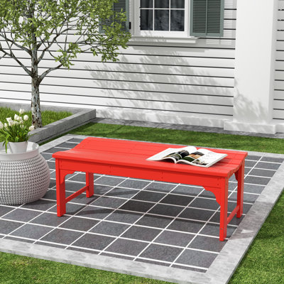 Adrianna Traditional Plastic Picnic Bench by Hashtag Home