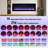 60" Smart Electric Fireplace, Alexa/WiFi Enabled, 16-Color 3D Multi-Row Flame, 1400W Fireplace Insert, Wall Fireplace Electric with Remote Control & App, Thermostat, 9H Timer