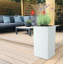 Concrete Effect Tall Planter, Frostproof Outdoor Plant Pot, Tall Garden Planter with Drainage Holes, Tall Square Plant Pot-35994146-38164551