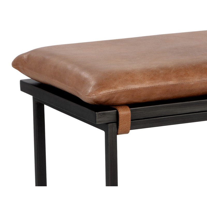 Zancor Leather Dining Bench