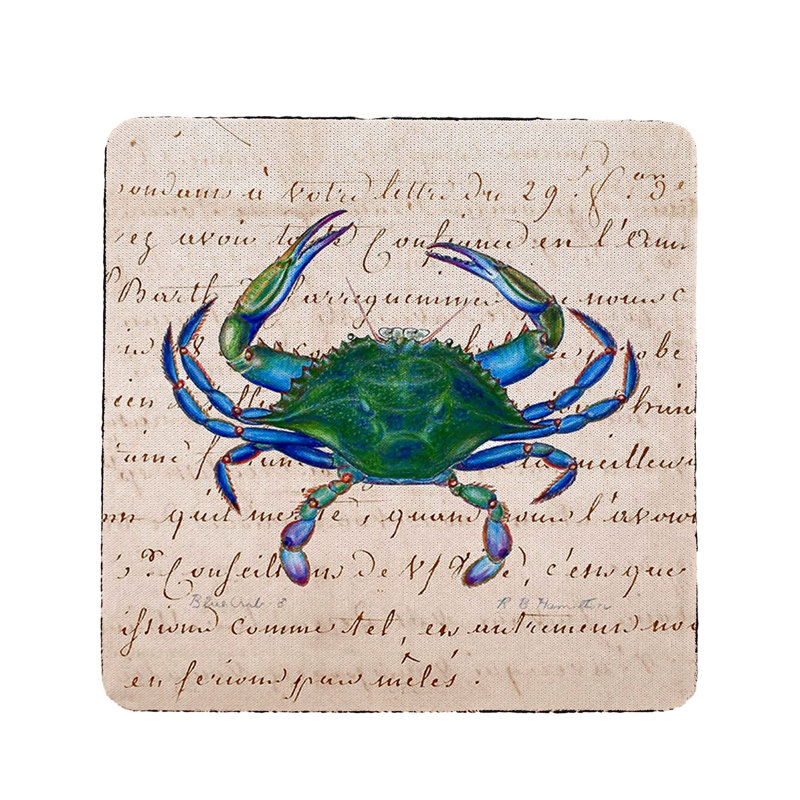 Sous-verre crabe script Molly