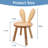 Cute Rabbit Ear Solid Wood Kids Chair