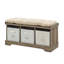 Banc de rangement à casiers avec trois bacs en tissu Mugurel-1253905944