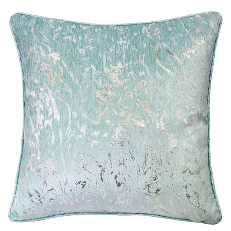 Linen Outdoor Throw Pillow, Seaspray
