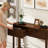 Walnut Finish Narrow Entryway Table