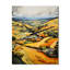 Horloge murale jaune et verte pastorale audacieuse II-99630285