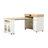 Extendable Dining Table With Extra-Long Folding Top, Rolling Kitchen Island With Drawers, Power Outlet And Brake Lock, Storage Cabinet For Kitchen And Dining Room-1266522808