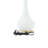 Calderone Metal White Table Lamp with Gold Accents Set