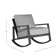 Chaise berçante d'extérieur en aluminium forgé Avondale