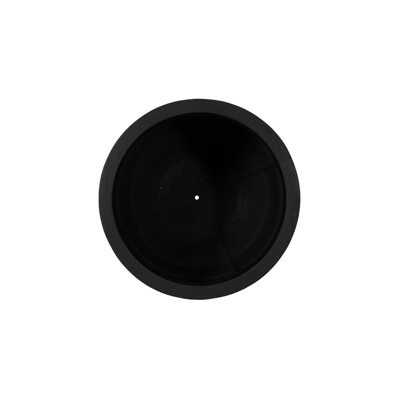 June Planter, Black, SM, 22" H x 27" W x 27" D