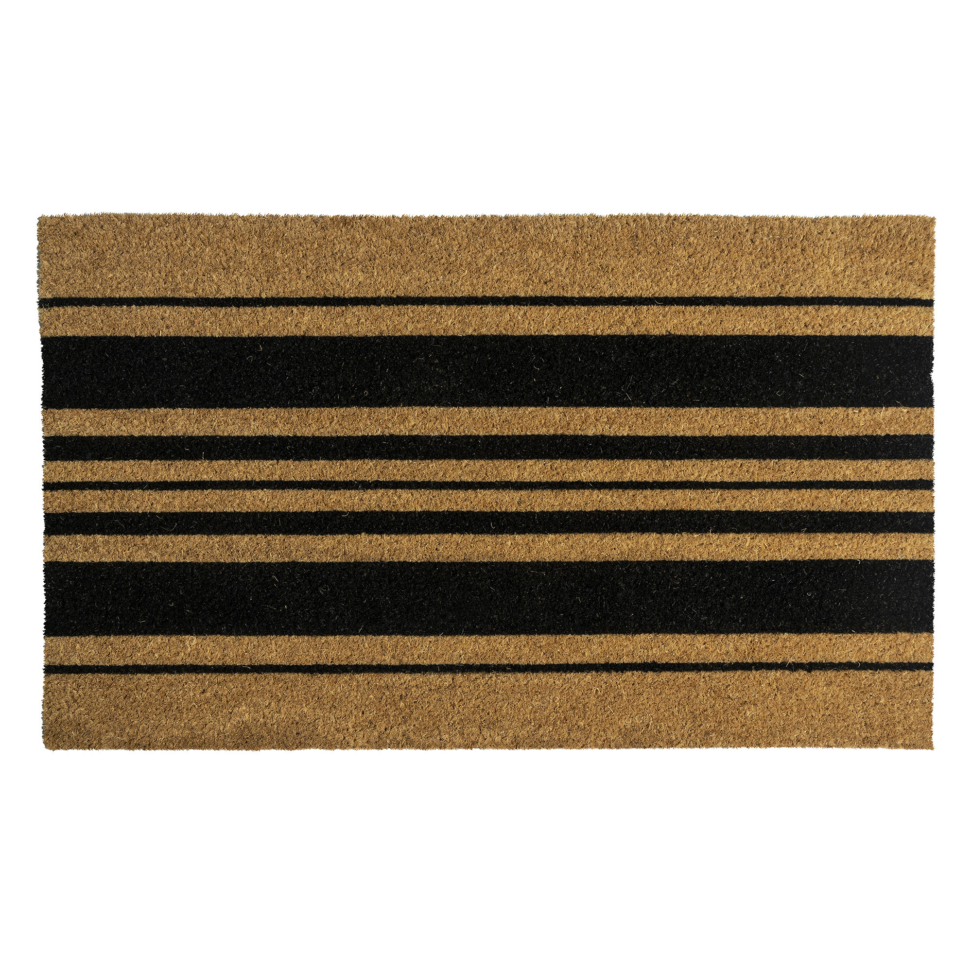 Bold Stripes Coir Doormat, 18" W x 30" L