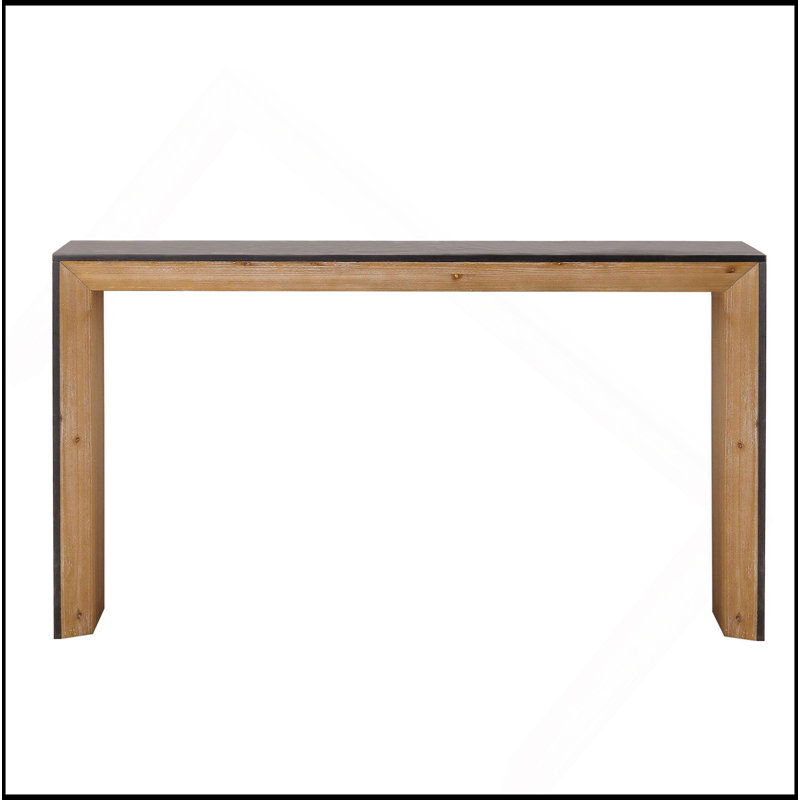 Console 59 pouces en bois moderne, table d'entrée, table de canapé - Design rustique et contemporain