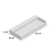 Scarabeo By Nameeks Teorema 18.1'' Glossy White Ceramic Rectangular Bathroom Sink with Overflow
