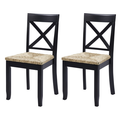 Gracie Oaks Farmhouse Style X-Back Di...