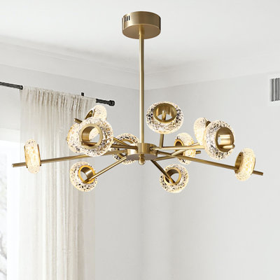 Lustre linéaire moderne à 12 lumières Maximiano