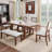 Mack 6-Piece Extendable Dining Set with Upholstered Chairs & Bench-1492378376