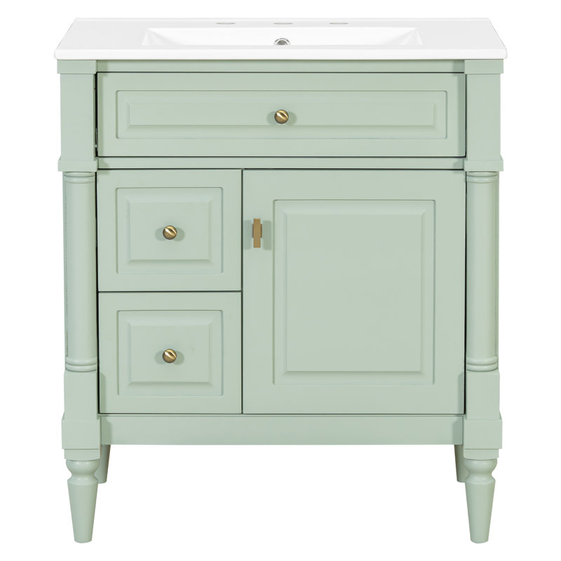 Meuble-lavabo 30 po avec lavabo, Green
