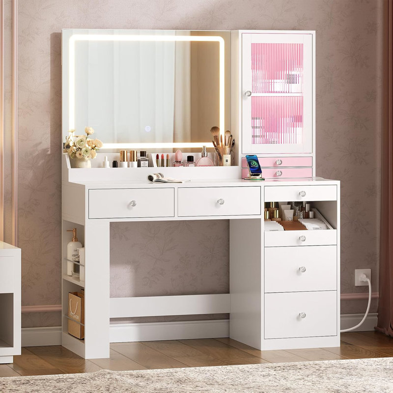 Table de meuble-lavabo l 43,3 po, Blanc