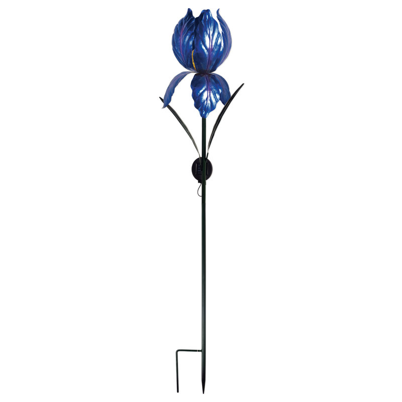 Piquet de jardin solaire Anthon Iris, bleu