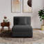 Fauteuil d'appoint sans accoudoirs en velours côtelé Milbrey-9778270-27806437