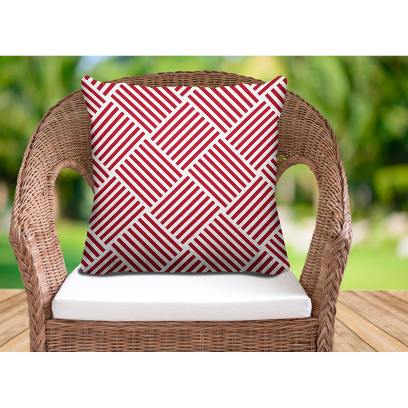 Housse et insert de coussin extérieur Langley, H 17 po x l 17 po, Rouge