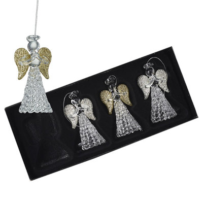 6cm Glass Hanging Figurine Ornament