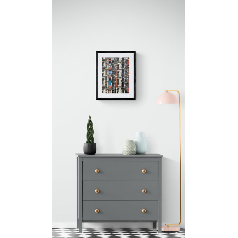 Great Escapes 3 by Marilyn Henrion, Black Framed Paper, 21.25" H x 17.25" W
