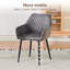 Lathrup Vintage Suede Upholstered Arm Dining Chair-856209644