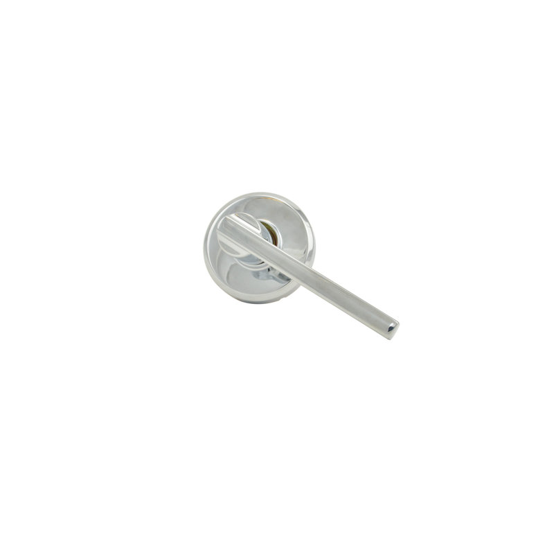 Accent Lever with Greenwich Trim Non-Turning Lock, Matte Black, Left Hand
