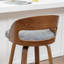 Tabouret de bar et tabouret de bar pivotant en lin Drees-121187476