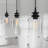 Loucks 1-Light Modern Dimmable Single Jar Pendant Light with Clear Glass Shade-1262515368