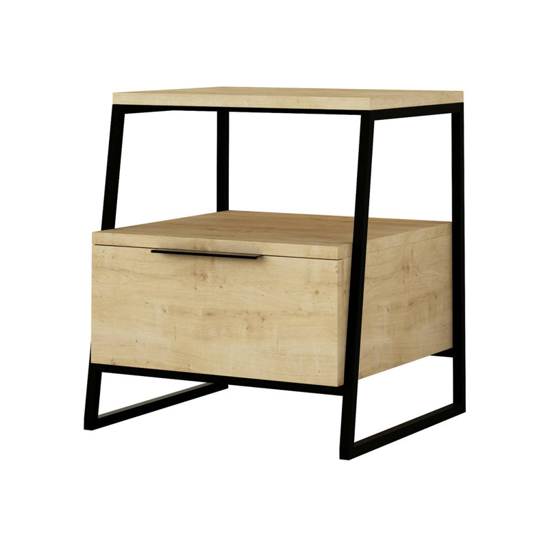 Aires Bedside Table, Oak