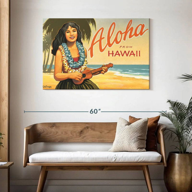 Gillard Aloha d'Hawaï II, H 30 po x l 45 po