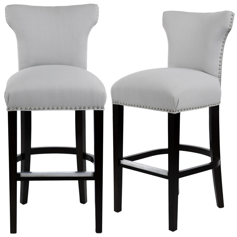 Canonbury Carleton 31" Bar Stool, Platinum