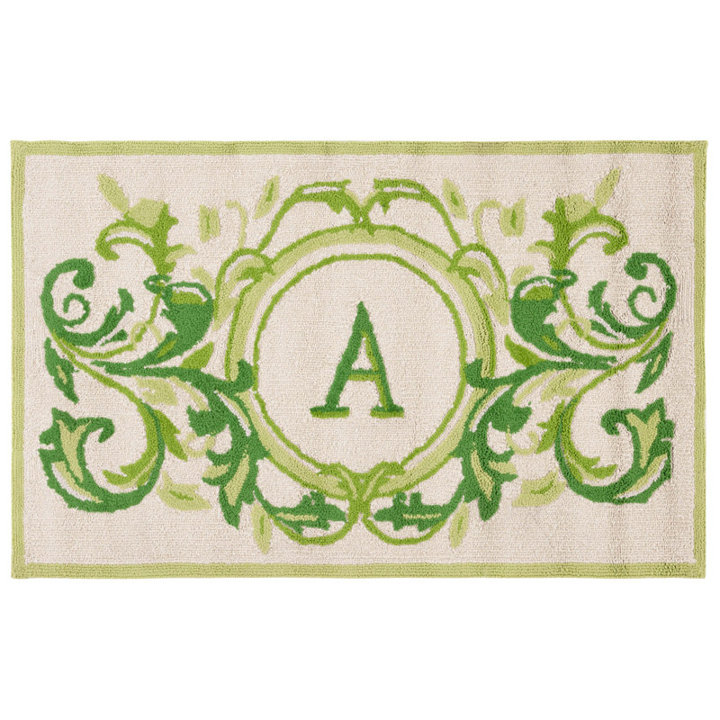 Paillasson Beldegg, L 30 po x L 48 po, A, Beige et vert