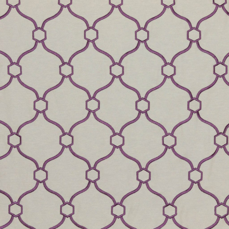 Tissu quadrilobe Suite Picardie, Lilas