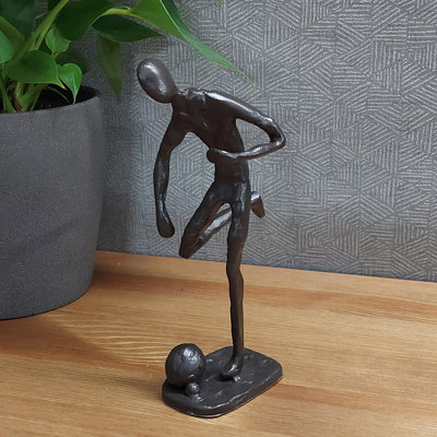 FOOTBALLER Iron Figurine 20cm