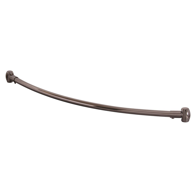 48'' Curved Shower Curtain Rod, Brushed Nickel