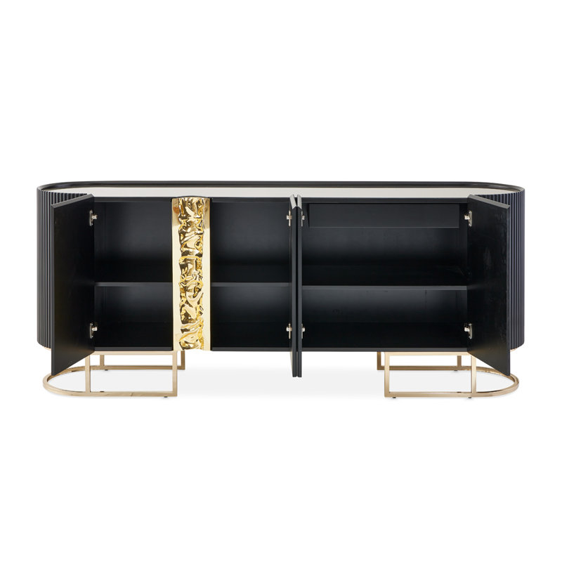 Lisbon 85.75'' W Sideboard, Black