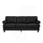 Canapé en cuir de vache avec revêtement 83 po-1815985865