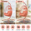 Fauteuil suspendu suspendu en osier avec support et coussin lavable pour patio-1269706924-1269706927